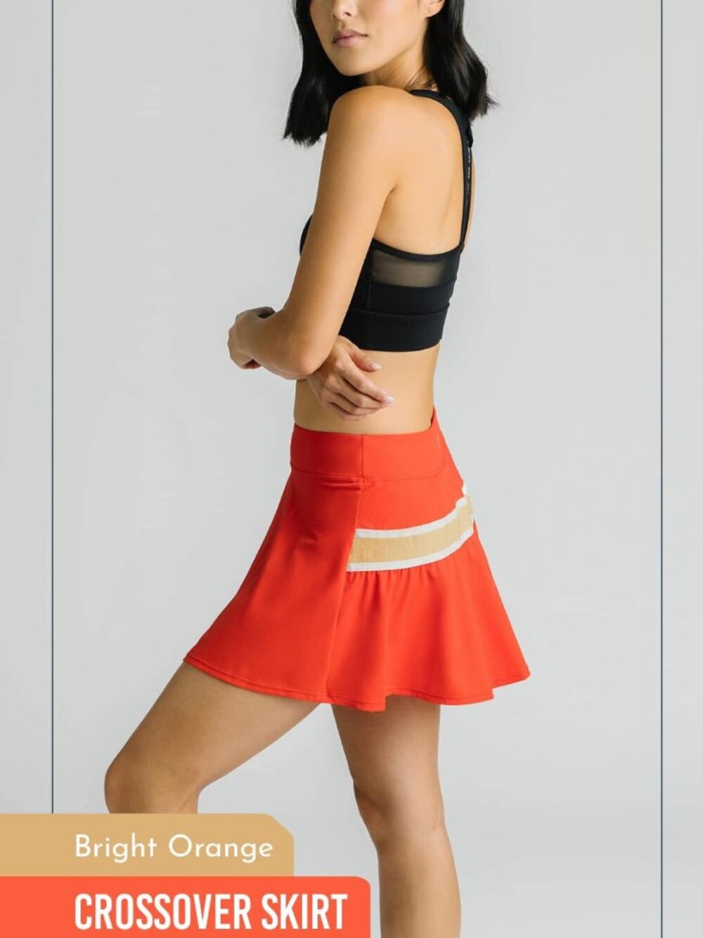 Bright Orange Crossover Skirt